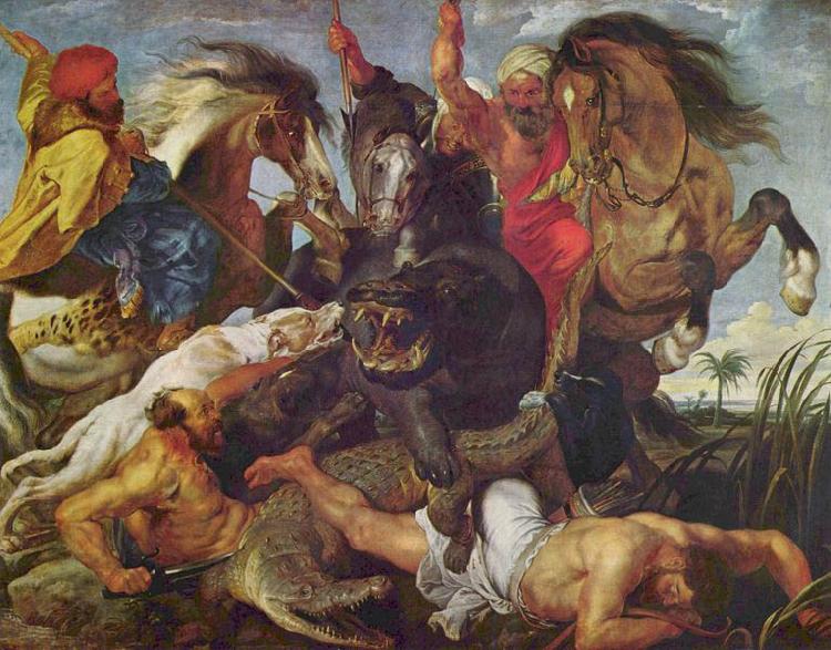 Peter Paul Rubens Rubens is known for the frenetic energy and lusty ebullience of his paintings, as typified by the Hippopotamus Hunt